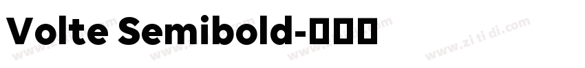 Volte Semibold字体转换